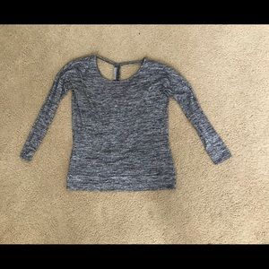 Athleta long sleeve open back
